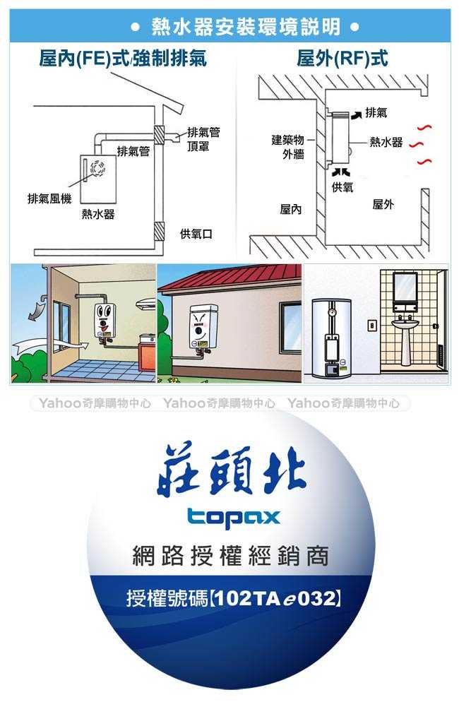 【莊頭北】 12公升屋外型安全熱水器 ( TH-3126 )